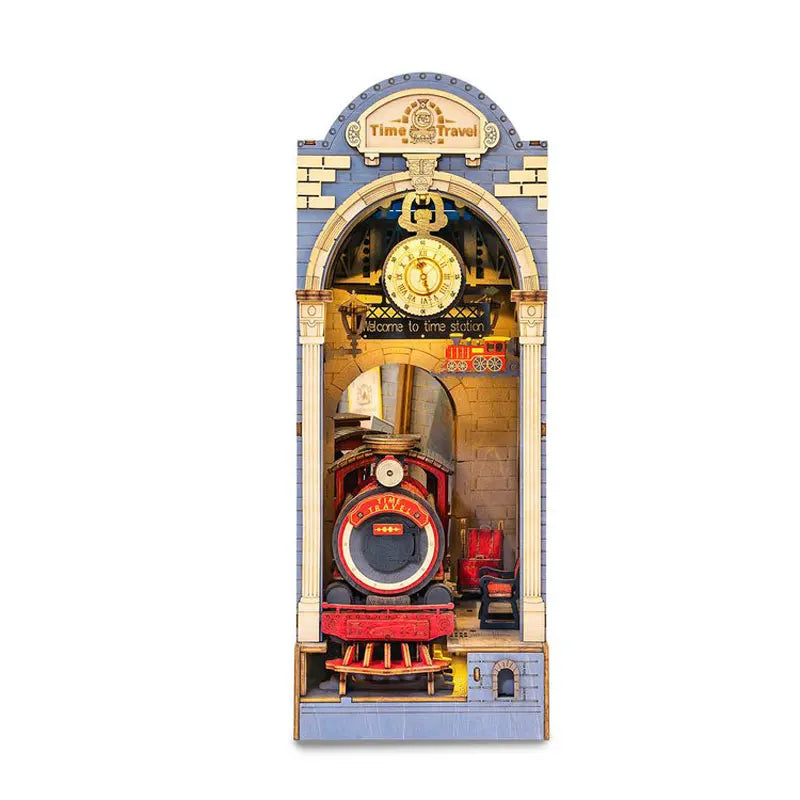 Time Travel Book Nook – DIY LED Wooden Puzzle Kit