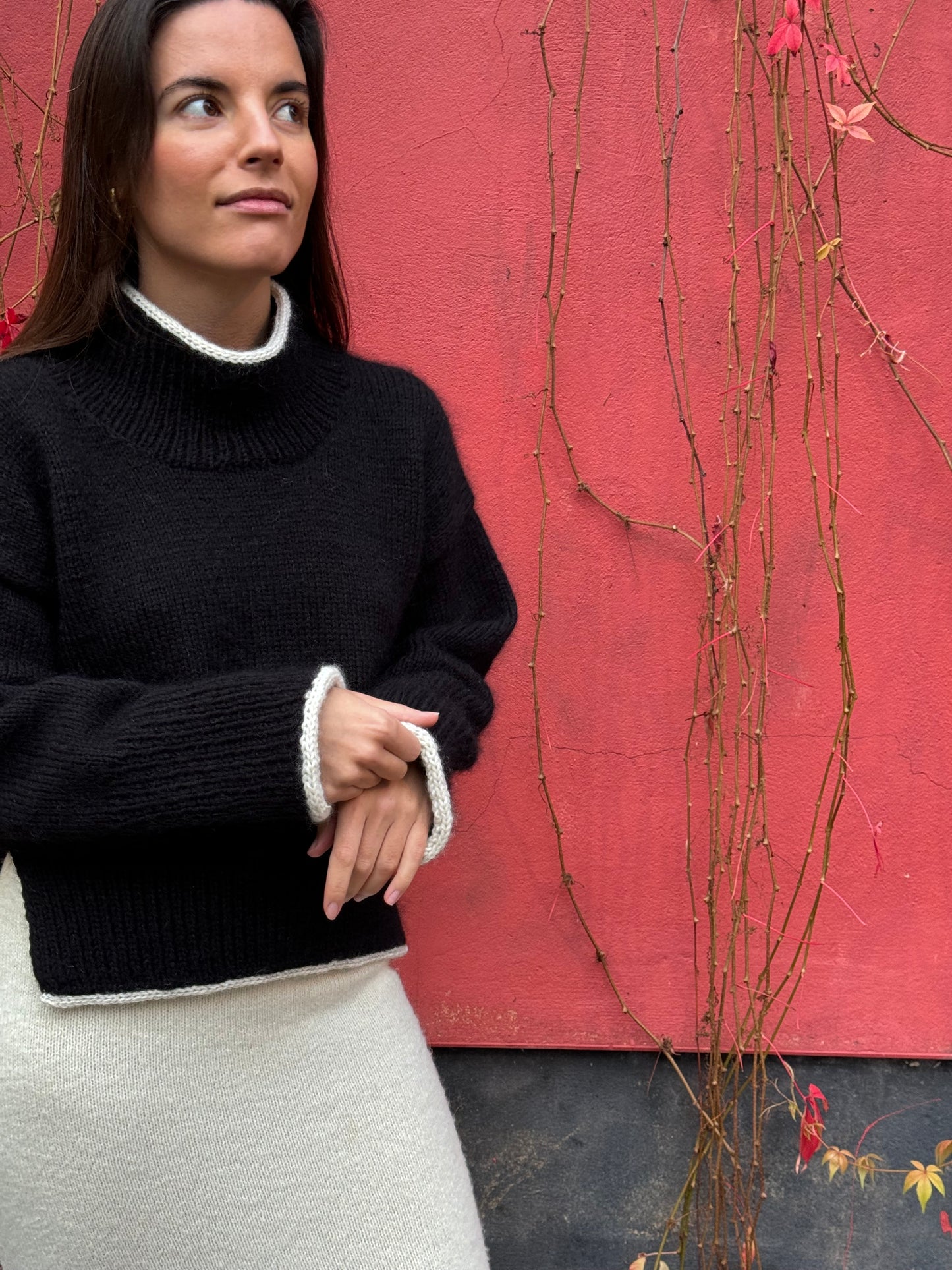 Cropped Jumper Knitting Pattern for Women