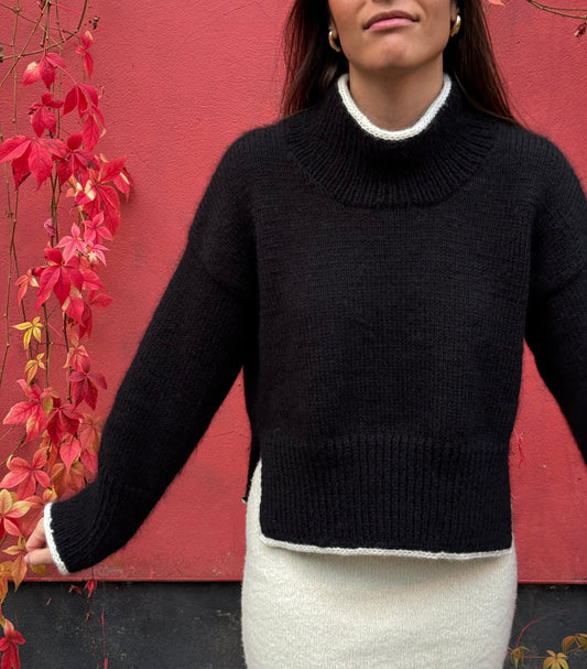 Cropped Jumper Knitting Pattern for Women