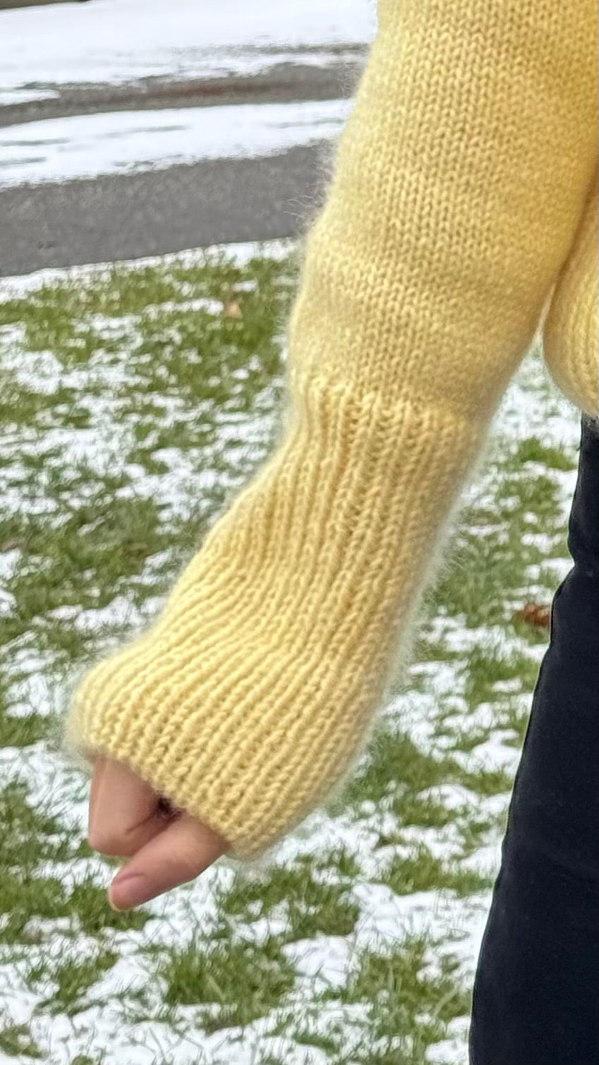 Oversized Turtleneck Jumper Knitting Pattern for Women