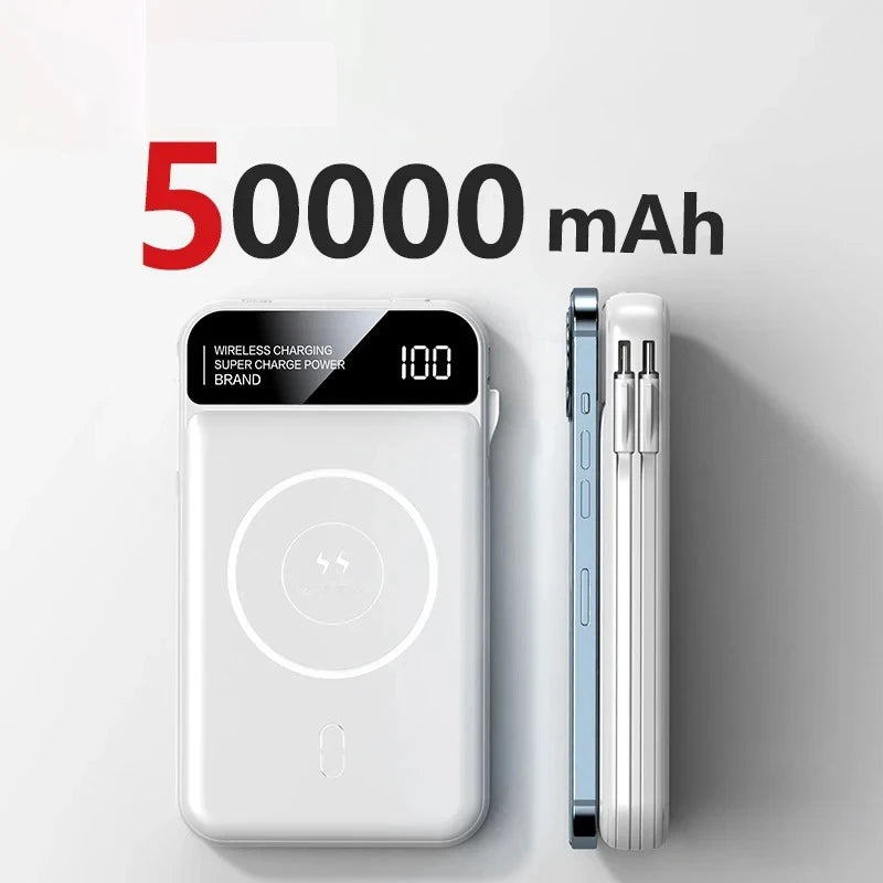 Magnetic Wireless Power Bank – Ultra High Capacity, Fast Charging On the Go