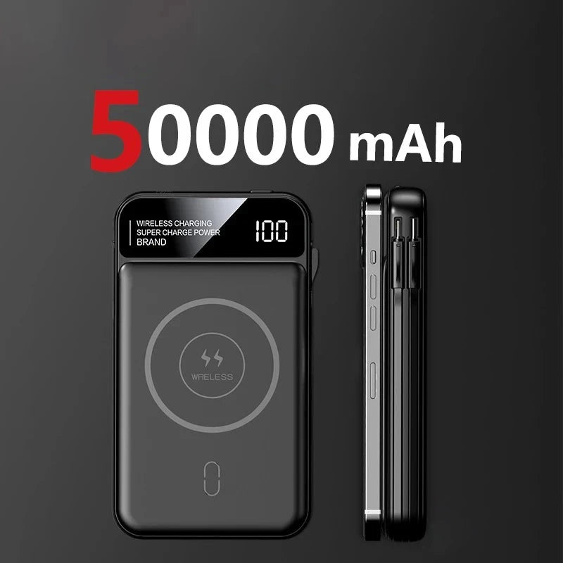 Magnetic Wireless Power Bank – Ultra High Capacity, Fast Charging On the Go