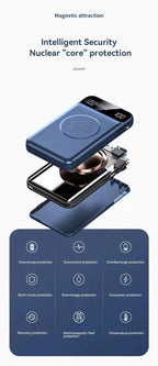 Magnetic Wireless Power Bank – Ultra High Capacity, Fast Charging On the Go